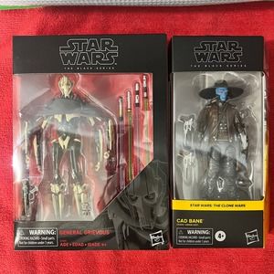 2x’s Star Wars Black Series Cad Bane & General Grevious Clone Wars Figure